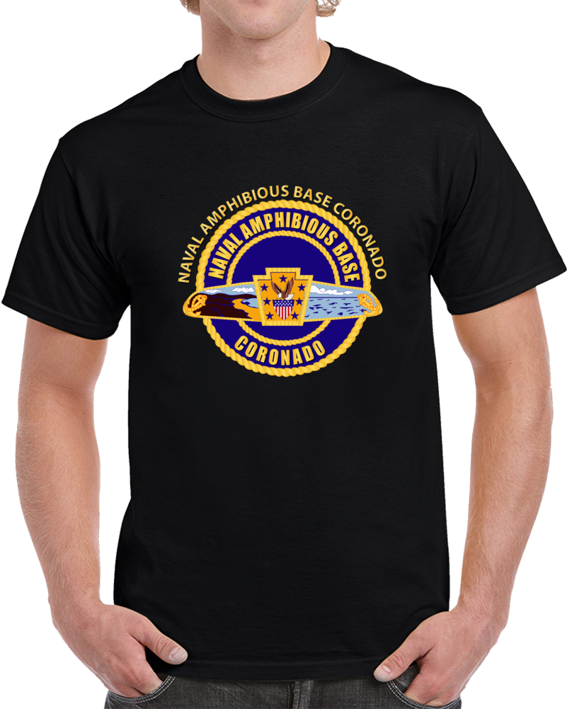 Navy - Naval Amphibious Base Coronado W Txt Classic T Shirt, Crewneck Sweatshirt, Hoodie, Long Sleeve