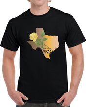 Load image into Gallery viewer, Texas -  Yellow Rose Of Texas W Texas State Map X 300 Classic T Shirt, Crewneck Sweatshirt, Hoodie, Long Sleeve

