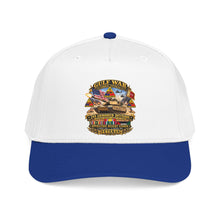 Load image into Gallery viewer, Mid Profile Baseball Cap - Army - Desert Storm - 2nd Armored Div - Combat Vereran Veteran w GULF SVC - 3D - Enhanced
