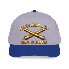Load image into Gallery viewer, Mid Profile Baseball Cap - Field Artillery - King of Battle - 3D - Enhanced
