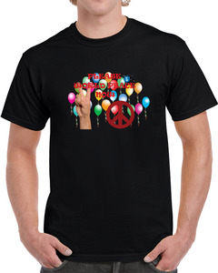 Army - Please World Peace Now W Peace Sign, Hand - Balloons X 300 Classic T Shirt, Crewneck Sweatshirt, Hoodie, Long Sleeve