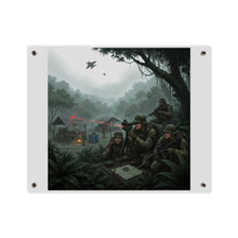 Load image into Gallery viewer, Acrylic Wall Art Panel - SOF Team Hitting a Jungle Drug Lab
