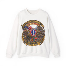 Load image into Gallery viewer, Crewneck Sweatshirt - Army - 442nd Infantry Regimental Combat Team - 3D - Enhanced with EUR WWII SVC

