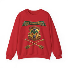 Load image into Gallery viewer, Crewneck Sweatshirt - 528th Support Bn - DUI - Ribbon - Branch - 3D - Enhanced
