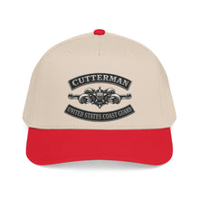 Load image into Gallery viewer, Mid Profile Baseball Cap - USCG - Cutterman - Enlisted w txt - 3D - Enhanced
