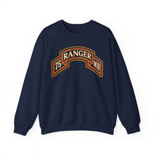 Load image into Gallery viewer, Crewneck Sweatshirt - Army - 75th Ranger Regiment - MIB - Ranger Scroll - 3D - Enhanced
