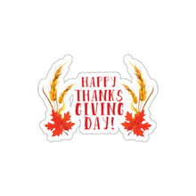 Load image into Gallery viewer, Die-Cut Stickers - Happy Thanksgiving Day
