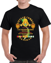 Load image into Gallery viewer, Army - Vietnam Combat Veteran W 71st Transportation Bn, 4th Trans Command W Vn Svc X 300 Classic T Shirt, Crewneck Sweatshirt, Hoodie, Long Sleeve
