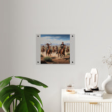 Load image into Gallery viewer, Acrylic Wall Art Panel - Apache Indians attacking a Pony Express Rider
