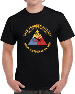 Army - 50th Armored Division - Ssi - Armored Warfare - Arng X 300 Classic T Shirt, Crewneck Sweatshirt, Hoodie, Long Sleeve