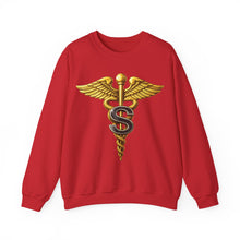 Load image into Gallery viewer, Crewneck Sweatshirt - Army Medical Specialist Corps Branch Insignia - 3D - Enhanced
