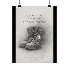 Load image into Gallery viewer, Matte Poster - Old Soldiers Never Die
