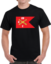 Load image into Gallery viewer, Army - C Brty, 2nd Battalion 28th Field Artillery Regiment - Red Wing Guidon X 300 Classic T Shirt, Crewneck Sweatshirt, Hoodie, Long Sleeve
