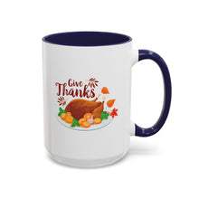Load image into Gallery viewer, Accent Coffee Mug - Give Thanks
