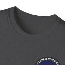 Load image into Gallery viewer, Unisex Ultra Cotton Tee - Vietnam Combat Aviation Vet w Air Crew Badges - 12th Combat Aviation Group - Black Jack No2 - Sgt Howard Meyers - 1968-1969 SVC X 300
