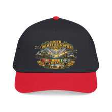 Load image into Gallery viewer, Mid Profile Baseball Cap - Army - 116th Assault Helicopter Co w  Aviator Badge w VN SVC - HORNETS - 3D - Enhanced
