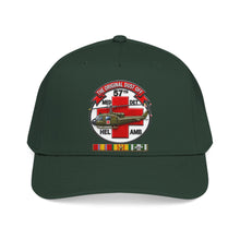 Load image into Gallery viewer, Mid Profile Baseball Cap - Army - 57th Medical Co - Original Dustoff - Vietnam w VN SVC - 3D - Enhanced
