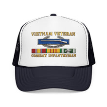 Load image into Gallery viewer, Foam Trucker Hat - Army - Vietnam Veteran - Cbt Infantryman w CIB VN SVC - 3D X 300
