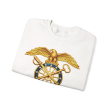 Load image into Gallery viewer, Crewneck Sweatshirt - Quartermaster Corps Branch Insignia - 3D - Enhanced
