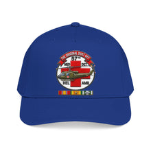 Load image into Gallery viewer, Mid Profile Baseball Cap - Army - 57th Medical Co - Original Dustoff - Vietnam w VN SVC - 3D - Enhanced
