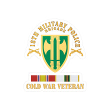 Load image into Gallery viewer, Kiss-Cut Vinyl Decals - Army - 18th MP Brigade -  COLD SVC X 300
