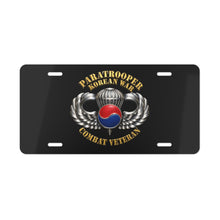 Load image into Gallery viewer, License Plate - SOF - Paratrooper - Korean War - Cbt Vet - 3D X 300
