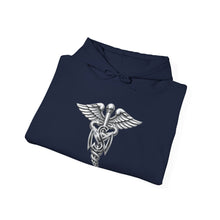 Load image into Gallery viewer, Hoodie – Army Medical Service Corps (MS) Branch Insignia - 3D - Silver - Enhanced
