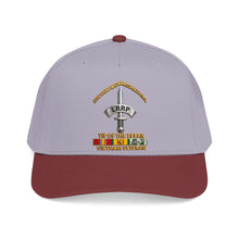 Load image into Gallery viewer, Mid Profile Baseball Cap - Army - Badge - LRRP - Tip of the Spear - Vietnam Vet w SVC - 3D - Enhanced
