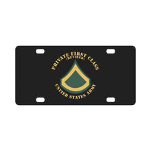 Load image into Gallery viewer, Army - Private First Class - PFC - Retired - Flat X 300 Classic License Plate
