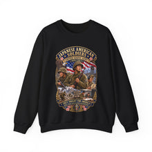 Load image into Gallery viewer, Crewneck Sweatshirt - Japanese American WWII Soldiers - 3D - Enhanced
