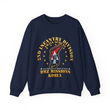 Load image into Gallery viewer, Crewneck Sweatshirt - Army - 2nd Infantry Division - ImJin Scout - DMZ Missions - 3D - Enhanced
