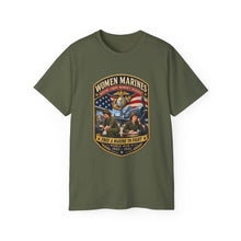 Load image into Gallery viewer, Unisex Ultra Cotton Tee - Women Marines - Marine Corps Womens Reserve - WWII - 3D - Enhanced
