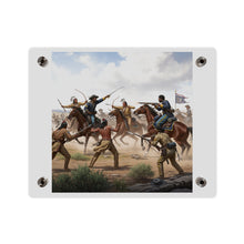 Load image into Gallery viewer, Acrylic Wall Art Panel - 9th Cavalry Regiment fighting Native Americans during the Indian Wars
