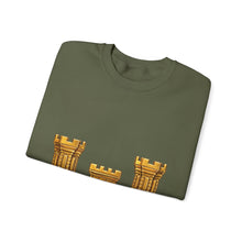 Load image into Gallery viewer, Crewneck Sweatshirt - Amy Corps of Engineers Branch Insignia - 3D -  Enhanced
