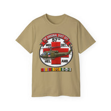 Load image into Gallery viewer, Unisex Ultra Cotton Tee - Army - 57th Medical Co - Original Dustoff - Vietnam w VN SVC - 3D - Enhanced
