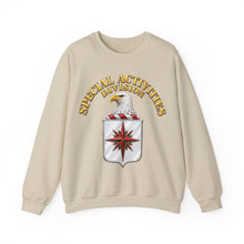 Load image into Gallery viewer, Crewneck Sweatshirt - Special Activities Division - COA - Central Intelligence Agency - 3D - Enhanced
