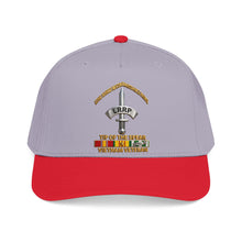 Load image into Gallery viewer, Mid Profile Baseball Cap - Army - Badge - LRRP - Tip of the Spear - Vietnam Vet w SVC - 3D - Enhanced
