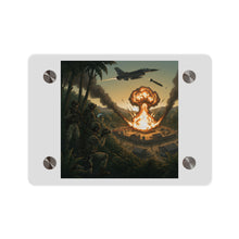 Load image into Gallery viewer, Acrylic Wall Art Panel - Jungle Drug Lab Destruction w Explosions
