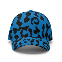 Load image into Gallery viewer, All-over Print Baseball Cap - Leopard Camouflage - Blue-Black
