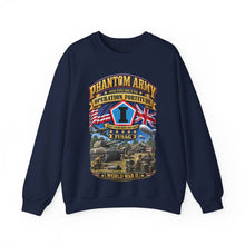 Load image into Gallery viewer, Crewneck Sweatshirt - Army - Phantom Army - Operation Fortitude - WWII - 1st FUSAG - 3D - Enhanced

