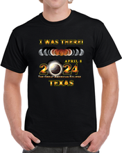 Load image into Gallery viewer, Total Eclipse - 2024 - I Was There W Yellow Outline - Texas T Shirt
