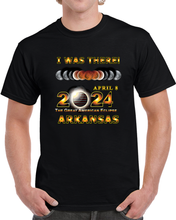 Load image into Gallery viewer, Total Eclipse - 2024 - I Was There W Yellow Outline - Arkansas T Shirt
