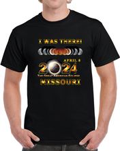 Load image into Gallery viewer, Total Eclipse - 2024 - I Was There W Yellow Outline - Missouri T Shirt
