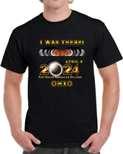 Load image into Gallery viewer, Total Eclipse - 2024 - I Was There W Yellow Outline - Ohio T Shirt
