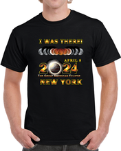 Load image into Gallery viewer, Total Eclipse - 2024 - I Was There W Yellow Outline - New York T Shirt
