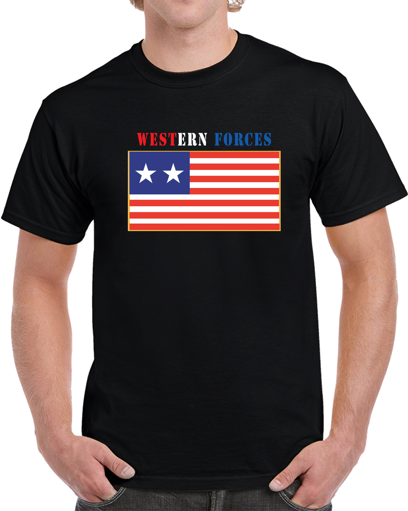 Flag - Western Forces - 2 Star Flag W Txt X 300 T Shirt