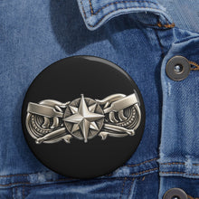Load image into Gallery viewer, Custom Pin Buttons - USCG - Coxswain wo txt- 3D - Enhanced
