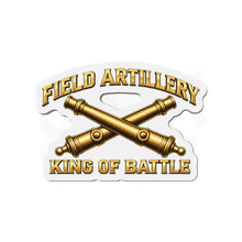 Load image into Gallery viewer, Die-Cut Magnet - Field Artillery - King of Battle - 3D - Enhanced
