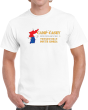 Load image into Gallery viewer, Camp Casey - Tongduchon - South Korea W Map X 300 T Shirt
