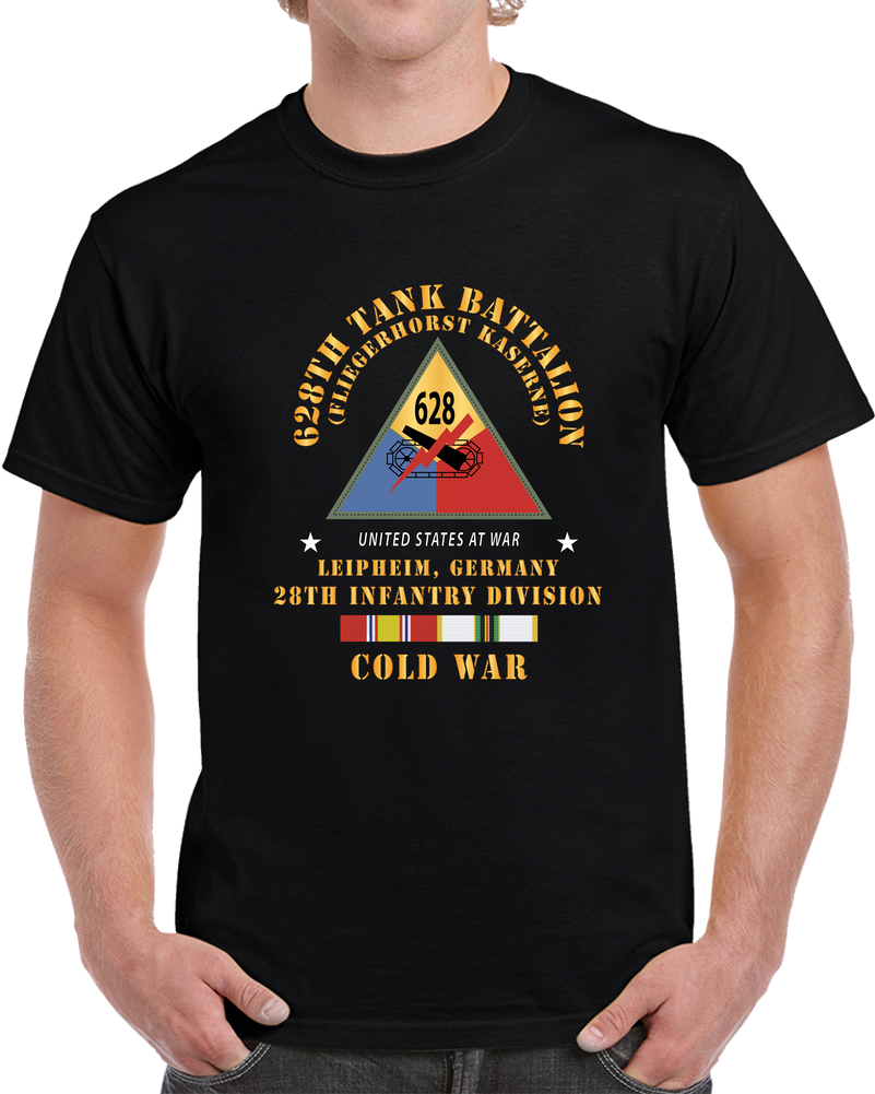 Army - 628th Tank Battalion, 28th Infantry Division W Cold Svc T Shirt